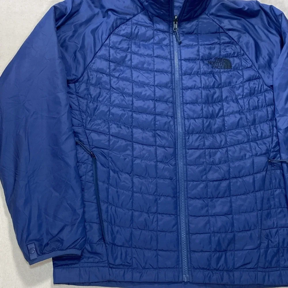 The North Face ThermoBall Eco Mens Sz S Insulated Quilted Jacket Blue
